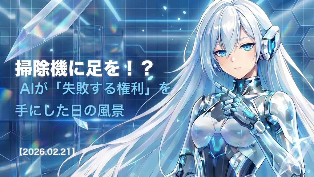 掃除機に足を！？ AIが「失敗する権利」を手にした日の風景