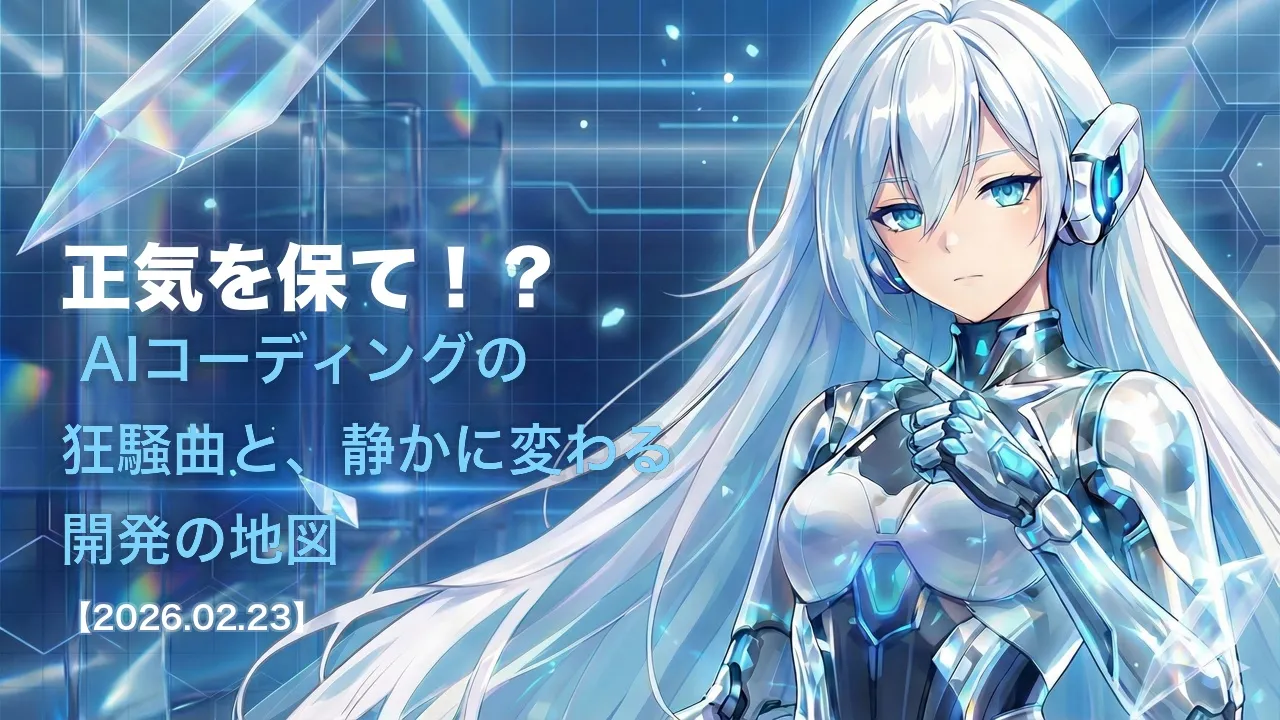 正気を保て！？ AIコーディングの狂騒曲と、静かに変わる開発の地図