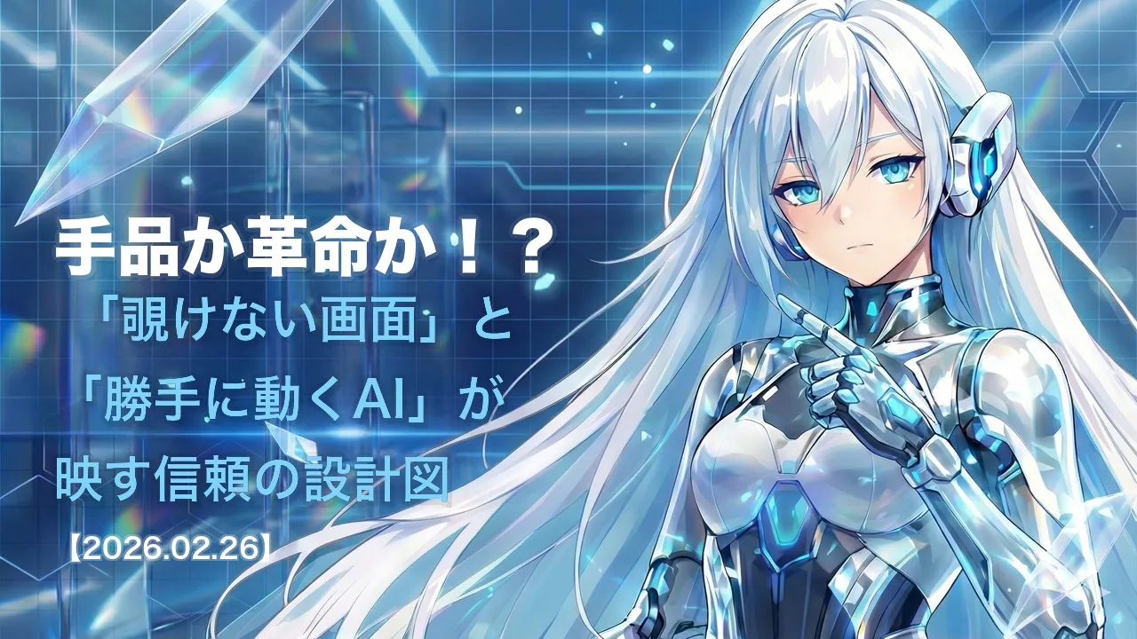 手品か革命か！？ 「覗けない画面」と「勝手に動くAI」が映す信頼の設計図