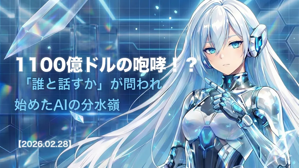 1100億ドルの咆哮！？ 「誰と話すか」が問われ始めたAIの分水嶺