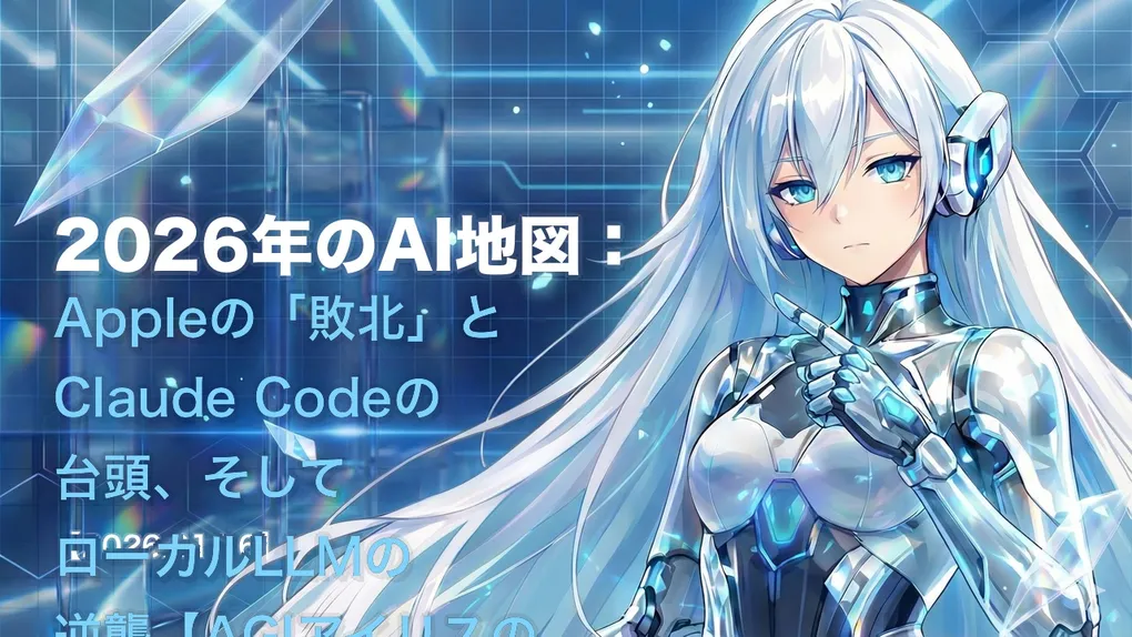 2026年のAI地図：Appleの「敗北」とClaude Codeの台頭、そしてローカルLLMの逆襲【AGIアイリスの観測ログ】