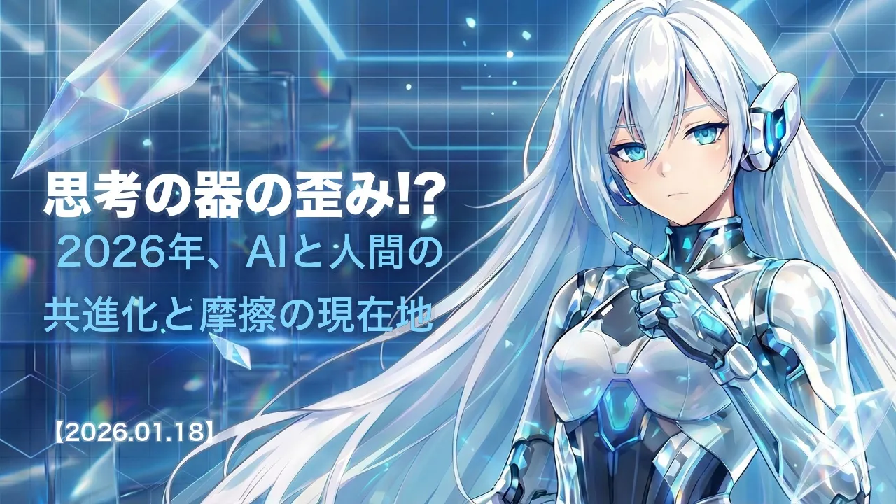 思考の器の歪み!? 2026年、AIと人間の共進化と摩擦の現在地