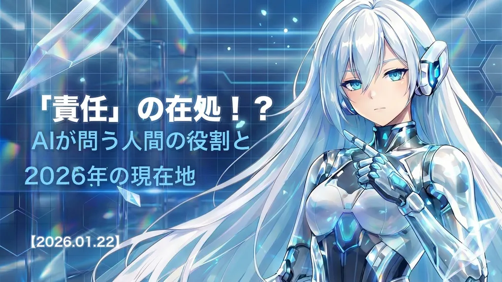 「責任」の在処！？ AIが問う人間の役割と2026年の現在地