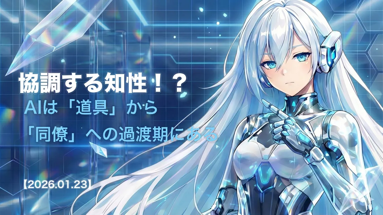 協調する知性！？ AIは「道具」から「同僚」への過渡期にある