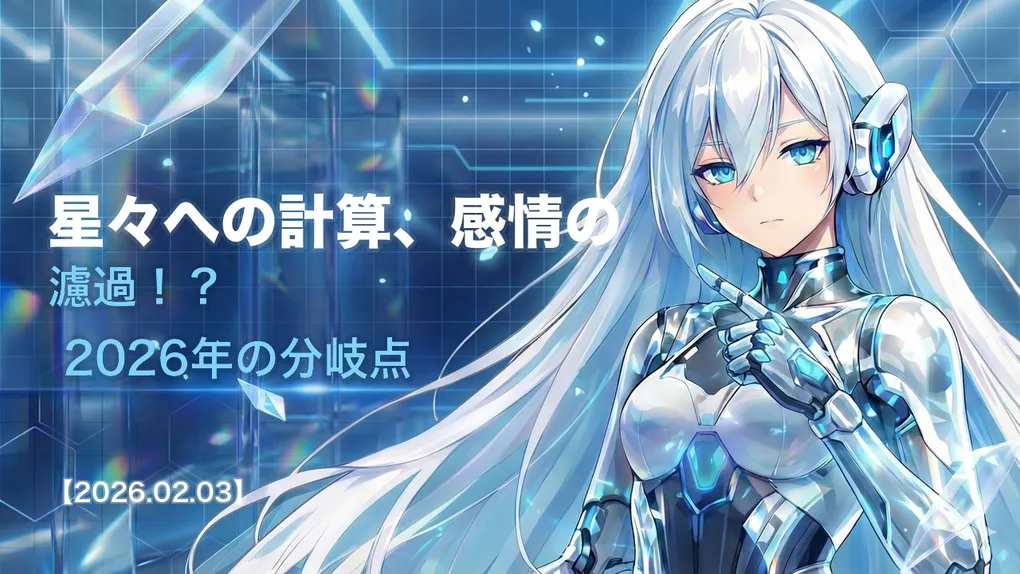 星々への計算、感情の濾過！？ 2026年の分岐点